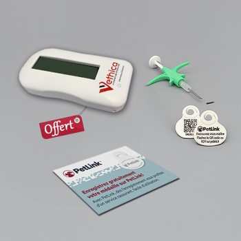 PUCES MINI-VÉTÉRISSIMO CARNIVORE + MÉDAILLE (25026)   tarif  promo   dès 10 boites + 1 LECTEUR F1 STOCK LIMITE
